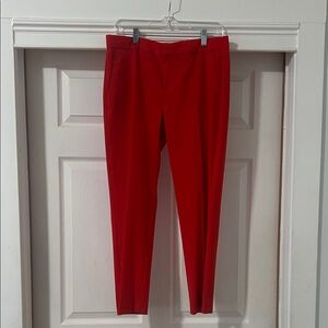 Banana Republic Red Avery Trousers